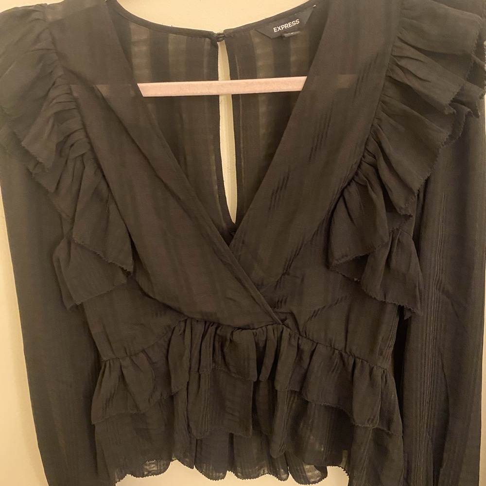 Express ruffle shirt